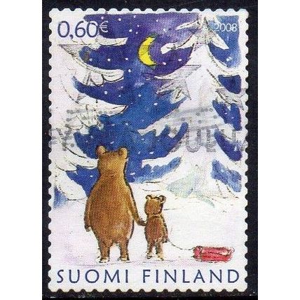 Finland 2008 Christmas - Fetching the Christmas Tree €0,60 Used