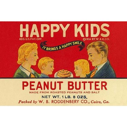Happy Kids Peanut Butter 12 x 18 Poster
