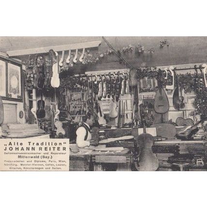 Johann Reiter Violin Maker German Antique Postcard