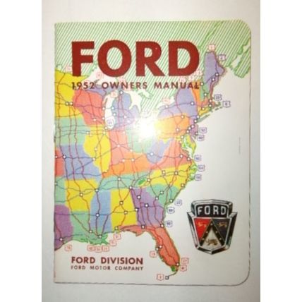 1952 Ford Passenger Car Owner's Manual And Other Dealership Brochures