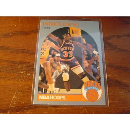 1989-1990 Hoops, 4-Cards, PATRICK EWING, Knicks, HOF,