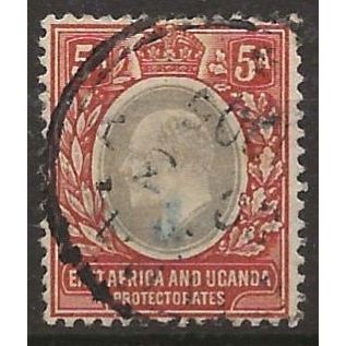 EA&UP 1902 SG7 5a Grey & Orange-Brown Wmk Crown CA Fine Used ..