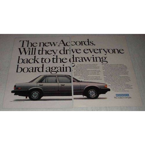 1981 Honda Accord 4-Door Sedan Ad - Drawing Board