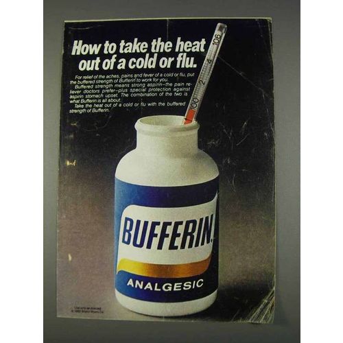 1982 Bufferin Analgesic Ad - Take The Heat Out