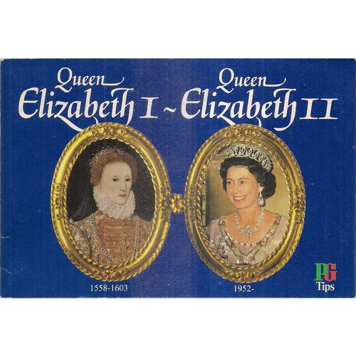 QUEEN ELIZABETH l - QUEEN ELIZABETH ll Brooke Bond Tea cards empty album 1982
