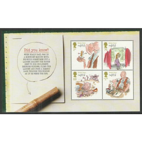 Great Britain 2012 Roald Dahl Story Booklet Pane 3260a Mint MNH DY3 BK198 stamp