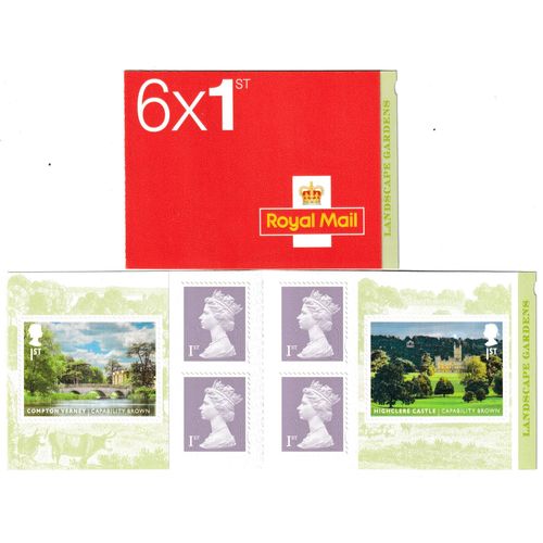 GB 2016 PM53 Landscape Gardens Self Adhesive 1st Class Booklet