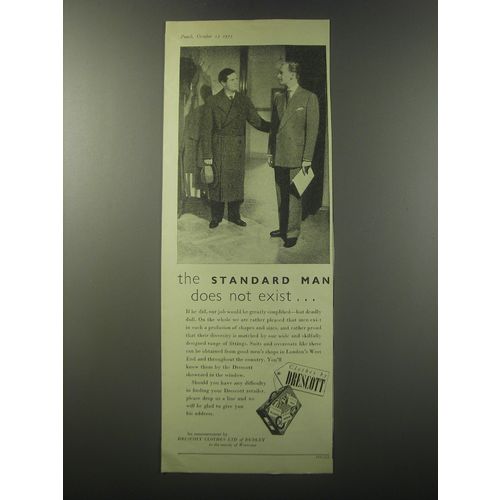 1955 Clothes by Drescott Ad - The standard man does not exist