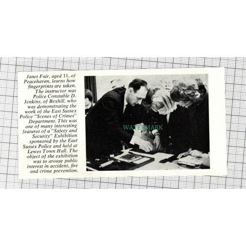 C3258) Janet Fair Peacehaven Sussex PC Jenkins Bexhill - 1966 Clip