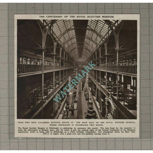 C3259) The Royal Scottish Museum Edinburgh Centenary - 1954 Clip