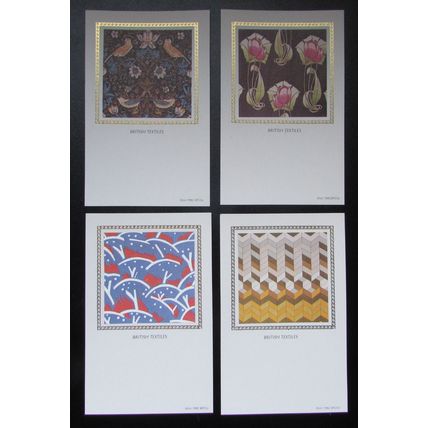 BENHAM PCM - BRITISH TEXTILES SILK POSTCARD SET 1982