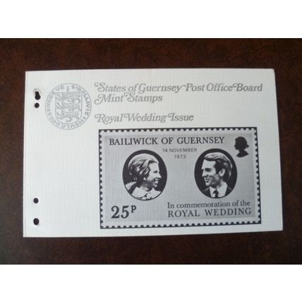 Guernsey 1973 Royal Wedding Princess Anne Presentation Pack stamp Royalty