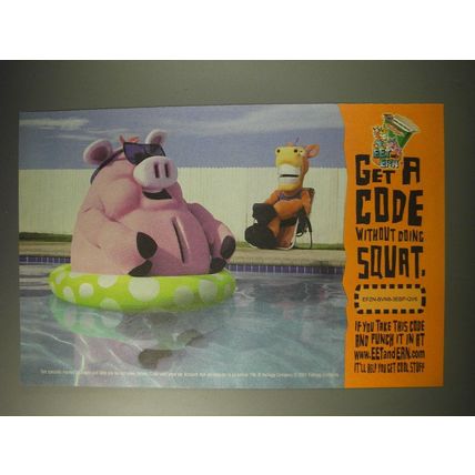 2001 Kellogg's Cereal Ad - Eet and Ern Get a Code without doing squat