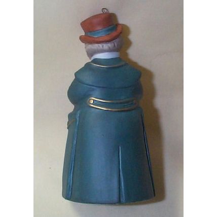Hallmark Keepsake - - Dickens Caroler Bell - - Mr. Ashbourne - - 1990 - - QX5056
