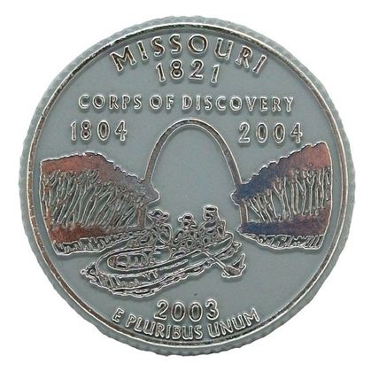 Missouri State Quarter Fridge Magnet
