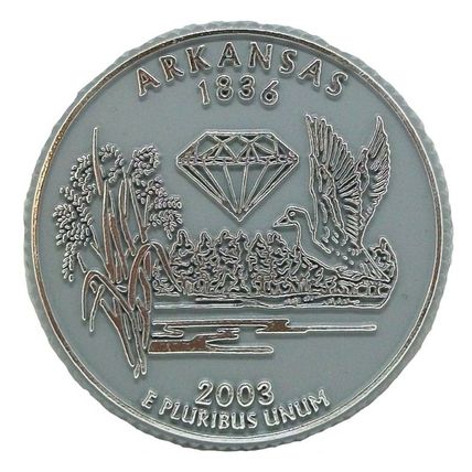 Arkansas State Quarter Fridge Magnet