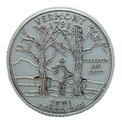 Vermont State Quarter Fridge Magnet