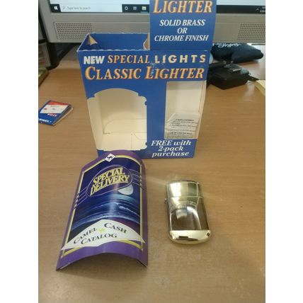 Camel Cigarettes Special Lights Classic Lighter Solid Brass Finish