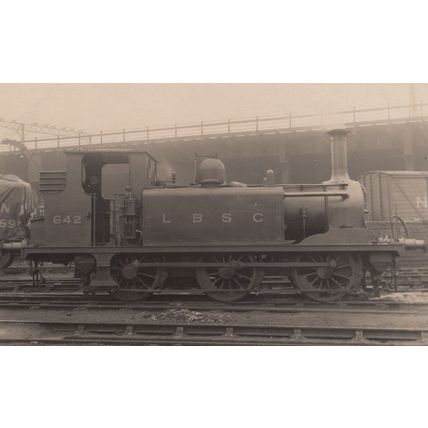 LBSC A1 Class 0-6-0 642 Terrier Tank Antique Train Real Photo Postcard
