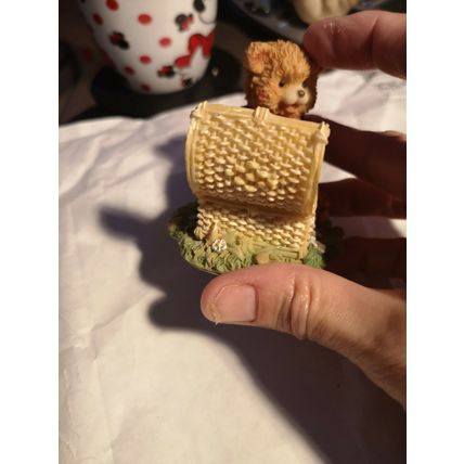 Ornamental Bear With Picnic Hamper