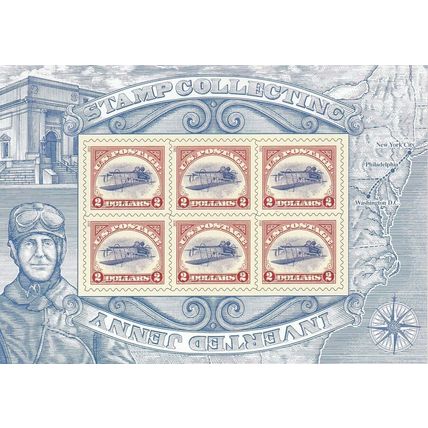 4806, Mint $2 Inverted Jenny Pane of Six Stamps - Stuart Katz