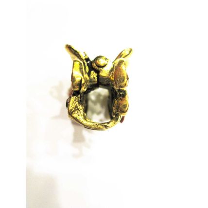small mini metal jeweled antique peacock bronze hair claw clip