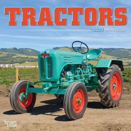 2023 Tractors 7x7 16-Month Mini Wall Calendar