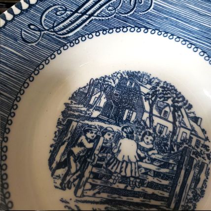 Dessert/Fruit/Sauce Bowl - Currier & Ives by Royal USA - Old Farm Gate