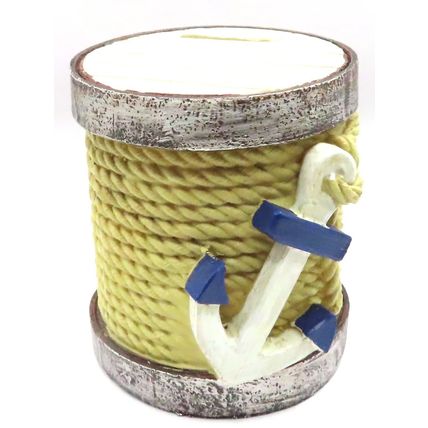 Anchor & Rope Money Box 8.7 CM Ornament Gift Home Decor Savings Money Coins Note