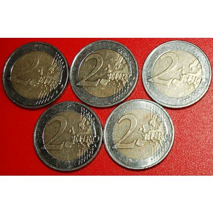 OPENED BOOK 1957: GERMANY★ 2 EURO 2007ADFGJ NON-PHALLIC SET★LOW START★NO RESERVE