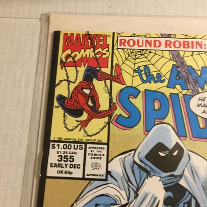 1991 Marvel Comics Amazing Spider-Man #355 - Punisher Moon Knight