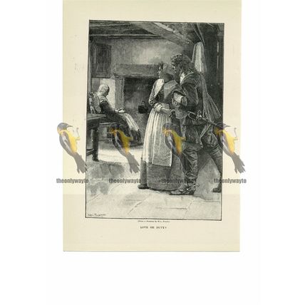 Love or Duty, Wal Paget, Book Illustration (Print), 1893