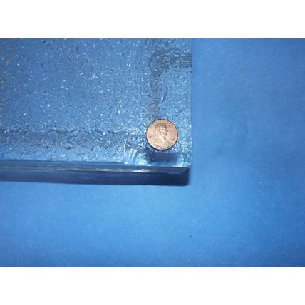 iittala Ashtray Finland Tapio Wirkkala Icicle Square Textured Glass One Slot 6.5