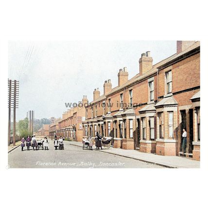 ptc6294 - Yorks - Early Terraced Houses on Florence Avenue Balby - print 6x4