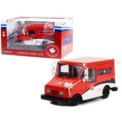 Canada Post LLV Long-Life Postal Delivery Vehicle Red and White 1/18 Diecast ...