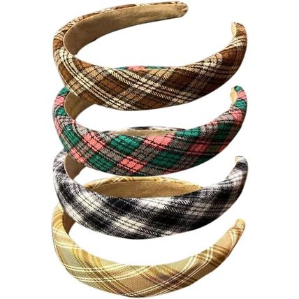 4Pcs Fluffy Makeup Headband Thick Hair Band for Women Padded Hair Accessories