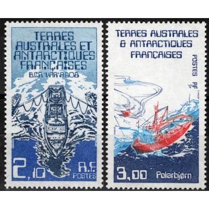 FSAT TAAF 123-124 MNH Research Ships Polar Exploration ZAYIX FSA-S0093M