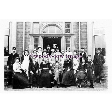 pu1463 - Staff of the Workhouse , Doncaster - print 6x4