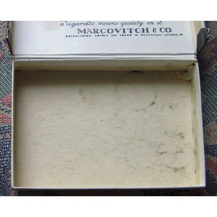 Vintage Marcovitch & Co cigarette box