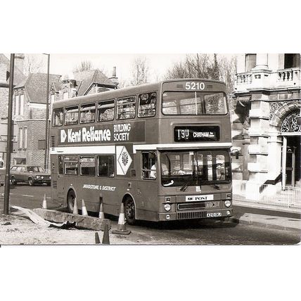 Black & White Photograph of Maidstone & District Motor Services Ltd. - A210 OKJ