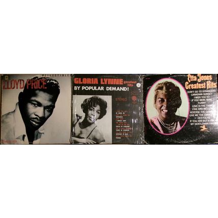 Lot of 3 R&B Soul vinyl LP records - Lloyd Price, Gloria Lynne & Etta Jones