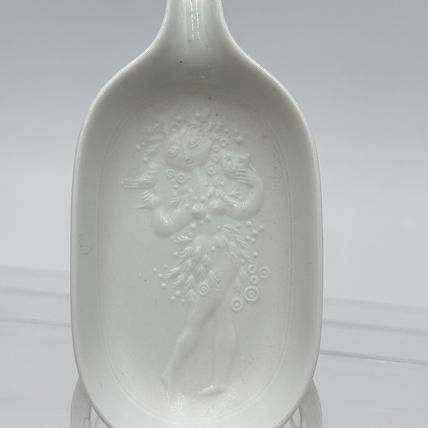 Rosenthal Signed Bjorn Wiinblad White Porcelain The Magic Flute Ashtray White