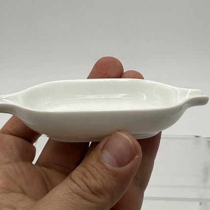 Rosenthal Signed Bjorn Wiinblad White Porcelain The Magic Flute Ashtray White