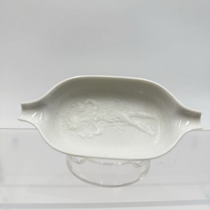 Rosenthal Signed Bjorn Wiinblad White Porcelain The Magic Flute Ashtray White
