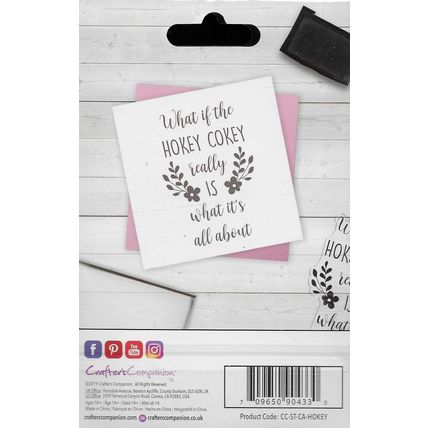 Crafter's Companion. Hokey Cokey Stamp. Stamping Cardmaking Scrapbooking Crafts