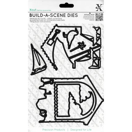 Xcut. Seaside Shadowbox Die Set. Die Cutting Cardmaking Scrapbooking Crafts