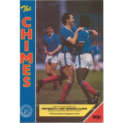 PORTSMOUTH v WEST BROM BARCLAYS LEAGUE DIVISION 2 1988