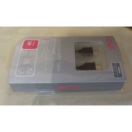 2M Logik High Speed HDMI Cable with Ethernet - NEW & SEALED