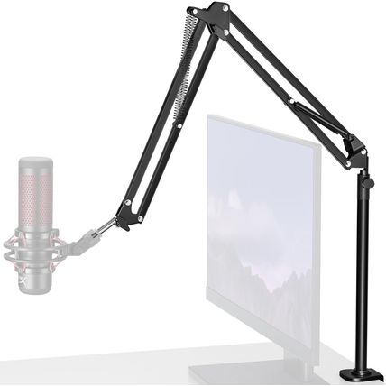 Innogear Desk Mic Stand, 360° Rotatable Overhead Mic Boom Arm Microphone Stands