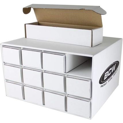 BCW Card House Storage Unit with 12 X 800Ct Boxes | Holds up to 9600 Cards | Org